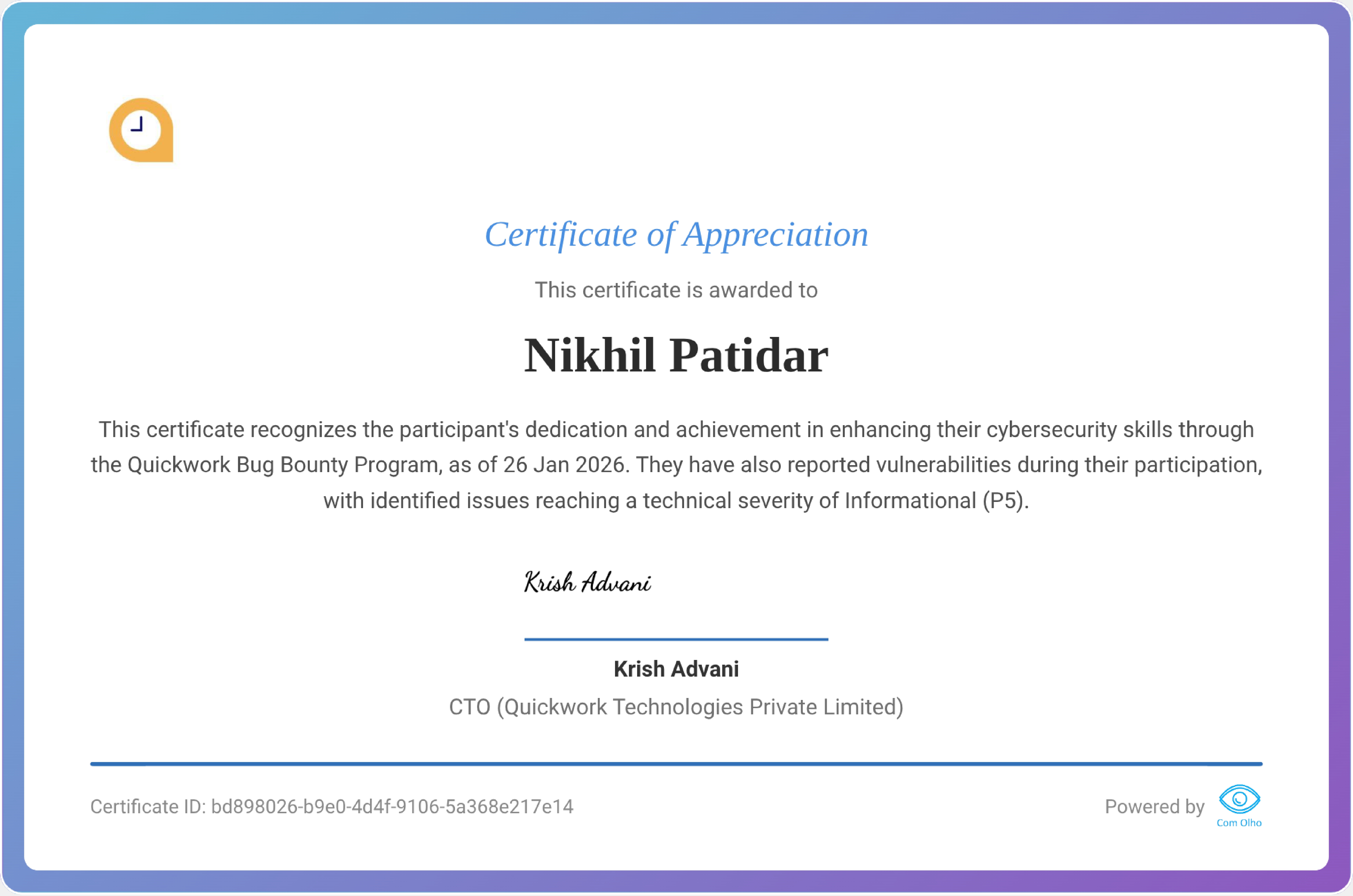 Quickwork Bug Bounty